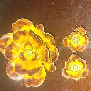 Vintage Pin and Earrings Set